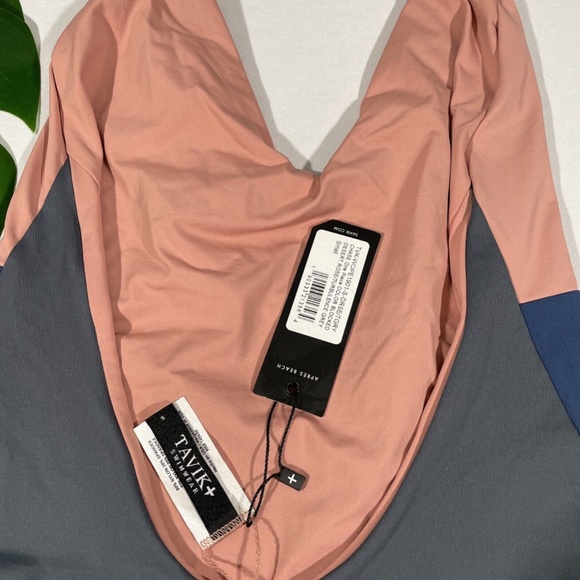 NWT Tavik [ Small ] Chase Colorblock One-Piece Swimsuit‎ Desert Rose/ Grey - Picture 8 of 12
